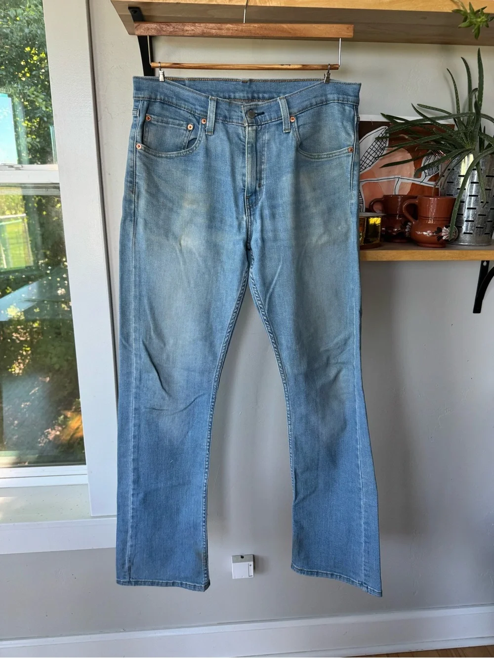 Levi's 527 Bootcut Light Blue Denim Bootcut Jeans Size 34 x 34
